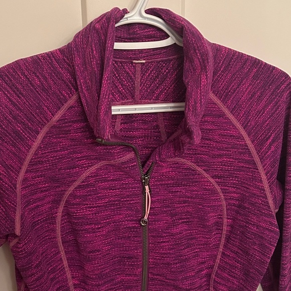 lululemon athletica Pink Zip-up Jacket with peplum bottom, size 8 - Picture 3 of 8